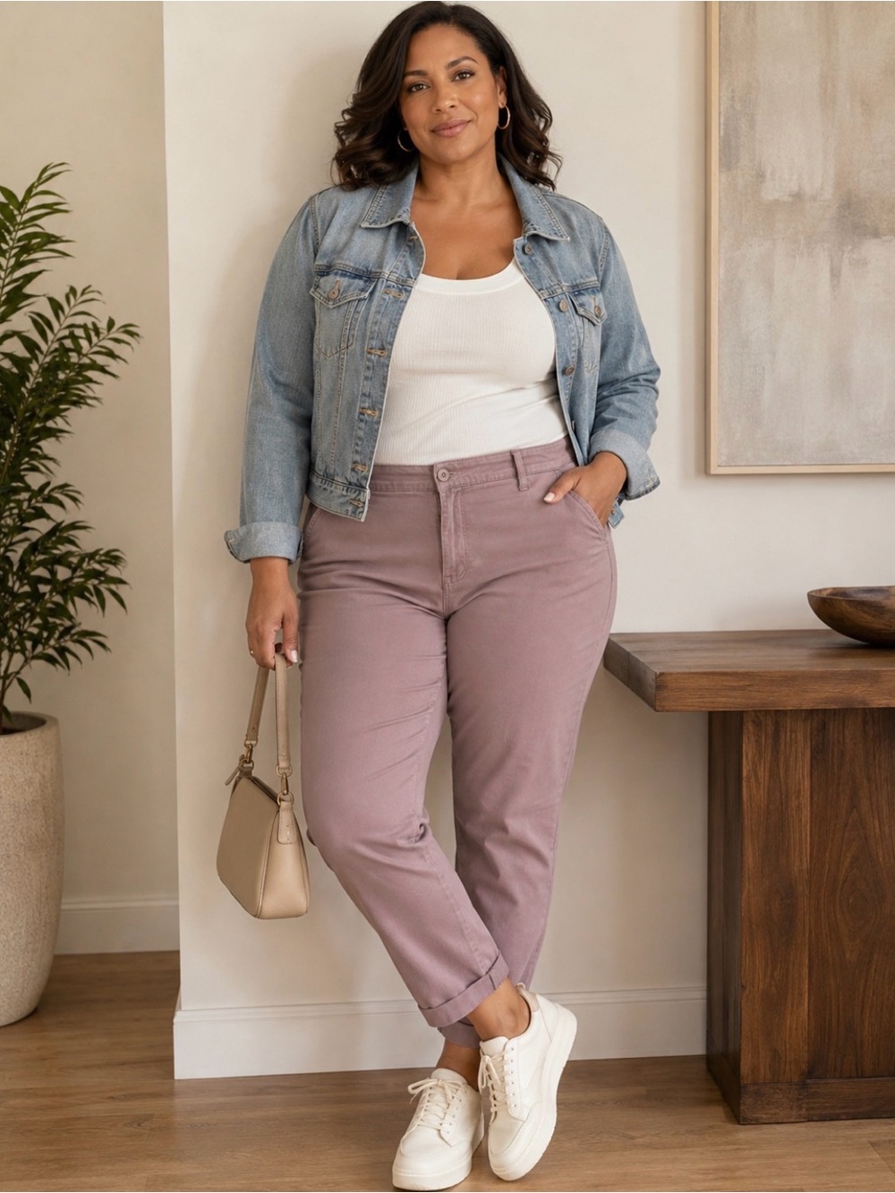 Ralph Lauren Brownish Tan Cotton Chinos - Women's